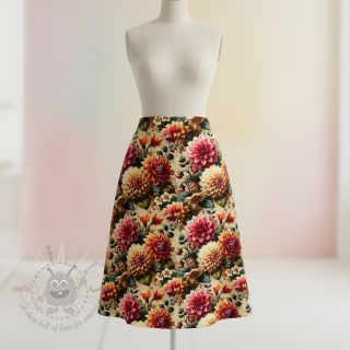 Viskoza z lanom Rosalie design A digital print