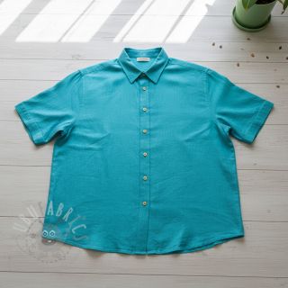 Viskoza z lanom PREMIUM ocean blue