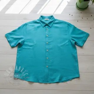 Viskoza z lanom PREMIUM ocean blue