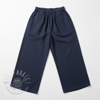 Viskoza z lanom PREMIUM navy blue