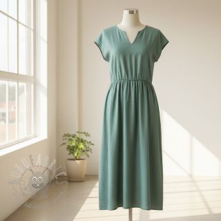 Viskoza z lanom PREMIUM dark old green