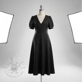 Viskoza z lanom PREMIUM black