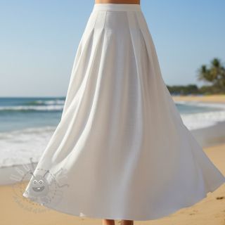 Viskoza z lanom PREMIUM white