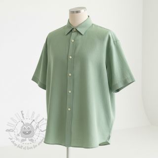 Viskoza z lanom PREMIUM old green