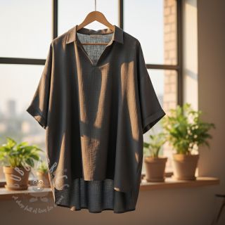 Viskoza z lanom PREMIUM dark grey