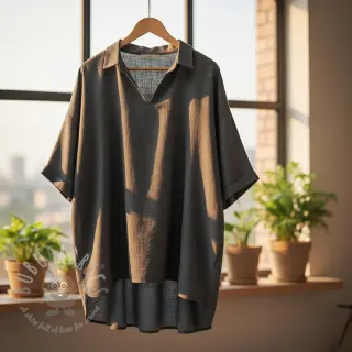 Viskoza z lanom PREMIUM dark grey