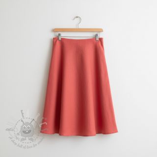 Viskoza z lanom PREMIUM dark coral