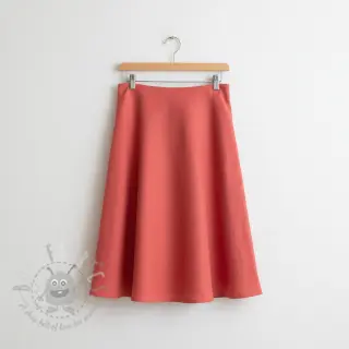 Viskoza z lanom PREMIUM dark coral