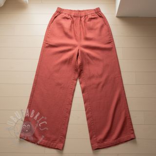 Viskoza z lanom PREMIUM dark coral