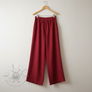 Viskoza z lanom PREMIUM dark red