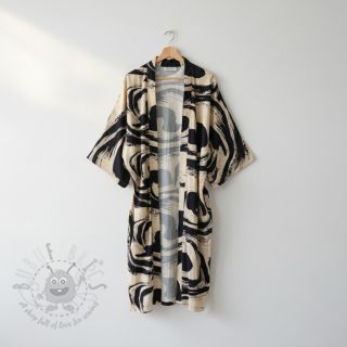 Viskoza z lanom Swirls design B