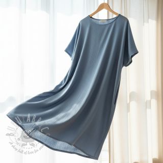 Viskoza z lanom CRINCLE blue shadow