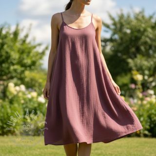 Viskoza z lanom CRINCLE mulberry