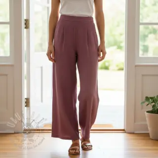 Viskoza z lanom CRINCLE mulberry