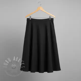 Viskoza z lanom CRINCLE black