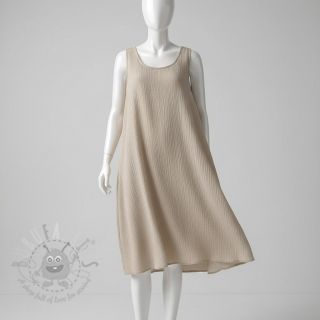 Viskoza z lanom CRINCLE beige