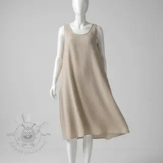 Viskoza z lanom CRINCLE beige