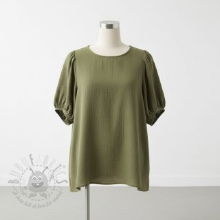 Viskoza z lanom CRINCLE pickle