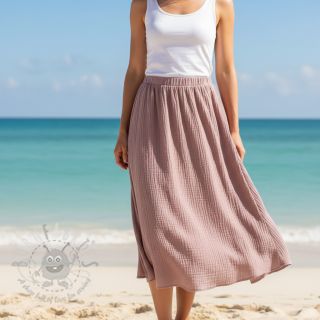 Viskoza z lanom CRINCLE old blush