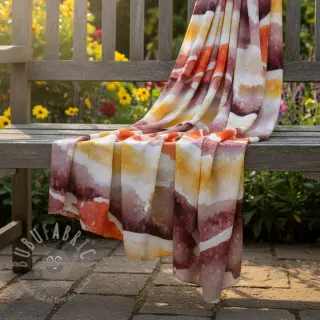 Viskoza SATIN Chloe red digital print