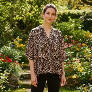 Viskoza SATIN Animal skin digital print