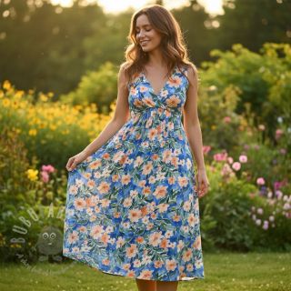 Viskoza RADIANCE Flower Jane digital print