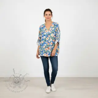 Viskoza RADIANCE Flower Jane digital print