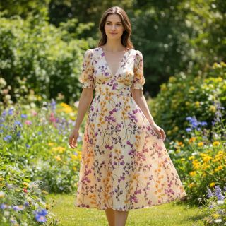 Viskoza RADIANCE Ephora flowers digital print