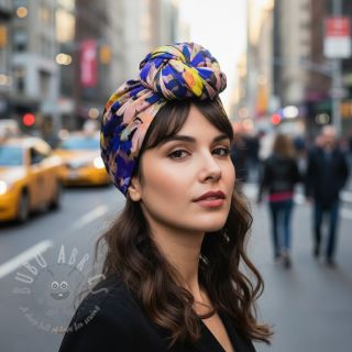 Viskoza RADIANCE Cornelia flowers purple digital print