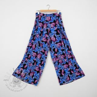 Viskoza RADIANCE Anabella leaves black digital print