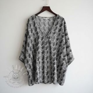 Jersey VISKOZA Structure grey digital print