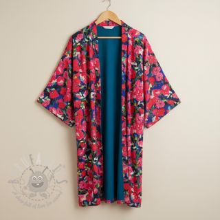 Viskóza LUREX Pink flowers digital print