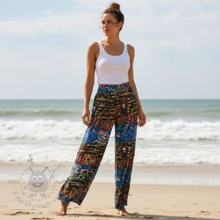 Viskoza Dimulti blue digital print