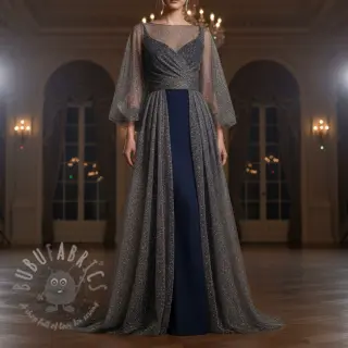 Til ROYAL SPARKLE temno siva srebrna