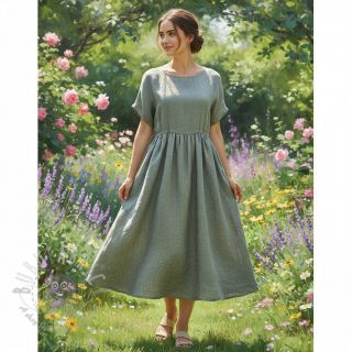 Lan z bombažem Lico camo green