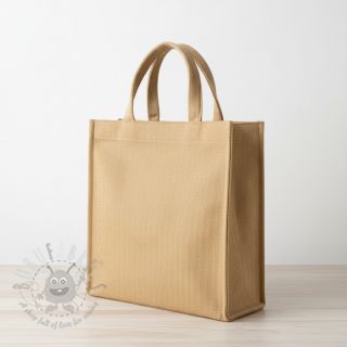 Linen cotton Fishbone camel