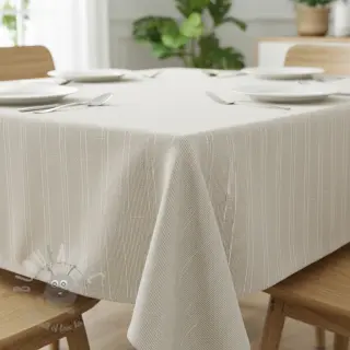 Lan z bombažem Lira mini stripe beige