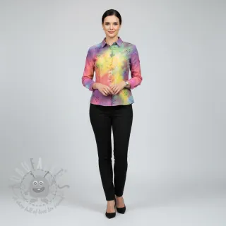 Bombažna tkanina EMBROIDERY Tie dye Della design A