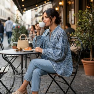 Madeira vezenina TIE DYE DENIM Design B