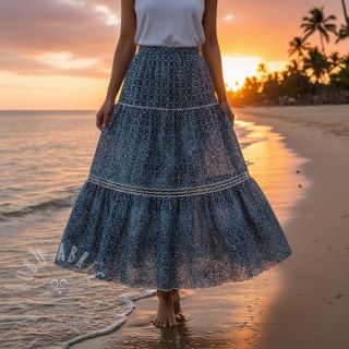 Madeira vezenina TIE DYE DENIM Design B