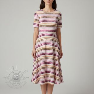 Pamučna tkanina Small stripes Snoozy old pink