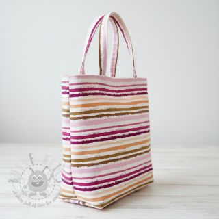 Pamučna tkanina Small stripes Snoozy old pink