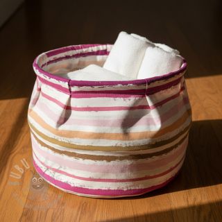 Pamučna tkanina Big stripes Snoozy old pink