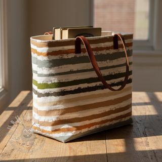 Pamučna tkanina Big stripes Snoozy old green