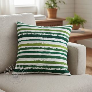 Pamučna tkanina Big stripes Snoozy camo green