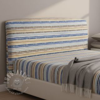 Pamučna tkanina Small stripes Snoozy old blue