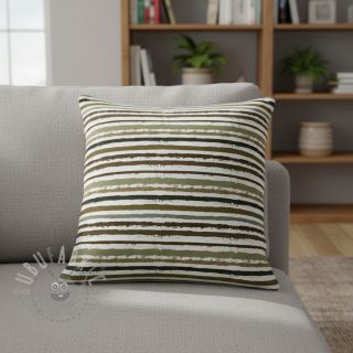 Pamučna tkanina Small stripes Snoozy taupe