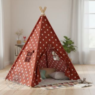 Bombažna tkanina Stars terra