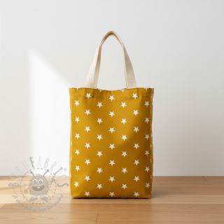 Bombažna tkanina Stars ochre