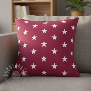 Bombažna tkanina Stars cerise